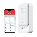 SwitchBot WiFi Water Sensor, Smart Water Leak Detector, 100dB Adjustable Alerts & App Alerts, IP67 Waterproof, Wireless Detector for Kitchen, Bathroom, Basement, No Hub Required (Support 2.4G)