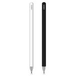 MEKO Stylus Pen for iPad, Capacitive Touchscreen Pencil Magnetic Cap, High Sensitivity & Fine Point Universal for/iPhone/iPad Pro/mini/Air/Android/Microsoft/and All Other Devices (Black+White)