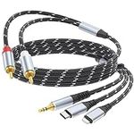 DCNETWORK 3.5mm to RCA Cable, Light