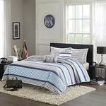 Intelligent Design All Season Bedspread, Matching Shams, Decorative Pillow, Polyester, Paul Blue Coverlet, Full/Queen