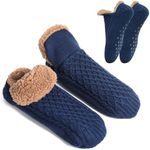 Yaopelky Warm Slipper Socks for Men Indoor Non-Slip Knitted House Sock Shoes Thermal House Man Slippers