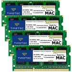 Timetec 32GB KIT(4x8GB) Compatible for Apple DDR3L 1600MHz PC3L-12800 CL11 for iMac (Mid 2011, Late 2012, Late 2013, Late 2014 Retina 5K, Mid 2015 Retina 5K) SODIMM Memory Module MAC RAM Upgrade