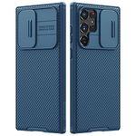 Nillkin Thermoplastic Polyurethane S22 Ultra Phone Case, for Samsung Galaxy S22Ultra Case, CamShield Pro Case with Slide Camera Cover, for Samsung S22 Ultra 5G case 6.8'' - Blue