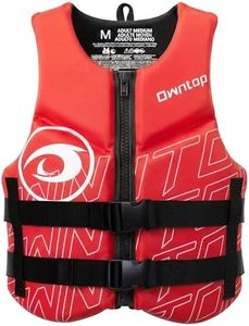 Owntop Swim Vest Adult Water Sport Vest Neoprene Floaties for Swimming, Boating, Kayaking, Fishing | Adjustable Zipper Dual Buckle Foldable Buoyancy Jacket
