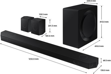 Samsung Q990D Dolby Atmos Soundbar – Wireless Subwoofer, 11.1.4 Channel