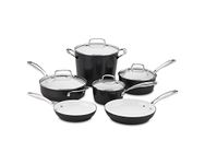 Cuisinart 10 Piece Elements Pro Induction Non-Stick Set, 14.62", Black