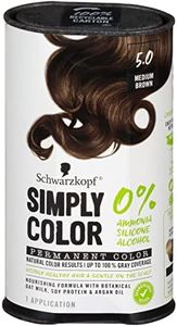 Schwarzkopf Simply Color Permanent Hair Color, 5.0 Medium Brown