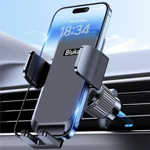 Car Phone Holder Mount, Super Stable Air Vent Cell Phone Car Mount with 2024 Newest Metal Hook Clip, 360° Rotation,One Button Release for iPhone, Samsung, Google, and All Other Smartphones