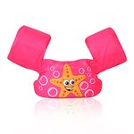 Kid Swim Vest Swim Life Jacket 30-50 Pounds Arm Band Swimmimg Aid Floats Toddler Swim Vest for 30-55 lbs Boys and Girls Child (Rose red)