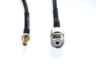 Handheld Antenna Cable for Wouxun Baofeng Quasheng Linton - RG58 Jumper / Adapter for UHF Base and Mobile Antennas - SMA Female to UHF SO-239 Female Connectors (3 ft US Made RG-58 coaxial jumper)