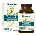 Himalaya Organic Bacopa, 60 Caplets, Helps to Support Memory, USDA Certified Organic, Non-GMO, Gluten Free Supplement, 750 mg, 2 Month Supply