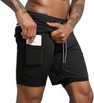 Leidowei Men's 2 in 1 Workout Runni