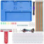 SunFounder RAB Holder Breadboard Kit for Raspberry Pi Compatible with Arduino Uno R4 Minima/WiFi/Uno R3/Mega R3, Raspberry Pi 5 4B 3B+ 3B 2 Model B and 400 830 Points Breadboard