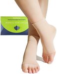 Panfurco Compression Ankle Support Sleeves Relieve Ankle Pain,— Lightweight, Breathable, Ideal for Plantar Fasciitis, Neuropathy functional Socks - Women & Men (XL, Beige)