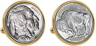 American Coin Treasures Buffalo Nickel Bezel Cuff Links