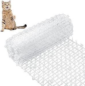 Zopeal 79 X 12 Inch/ 1 Roll Cat Spikes Keep Dog Off Couch Cat Deterrent Mat Strips Cats Dogs Spiked Mat Fence Outdoor Indoor Keep Pet Off Couch Furniture Garden