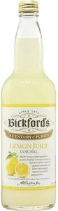 Bickford's Lemon Juice Cordial, 12 x 750 ml, Lemon