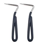 Bohue 2Pcs Hoof Pick Pear Shaped Hoof Pick Horseshoe Trimmer Horseshoe Repair Tool Hoof Care for Horse Donkey Goat (Random Color)