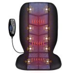 CILI Back Massager with Heat,Vibration Massage Seat Cushion with 10 Massage Nodes & 5 Modes,Massage Chair Pad for Home Office,Gift for Men,Women