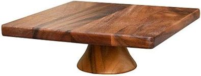 Villa Acacia Wood Cake Stand, 11 In