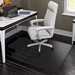 HYNAWIN Office Chair Mat for Hardwood Floors - 36"x47",Heavy Duty Clear Wood Floor Protector PVC Transparent