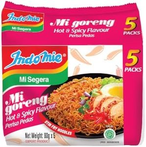 Indomie Mi Goreng Hot and Spicy Flavour Instant Noodles, 80g x 5