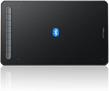 XPPen Deco MW Drawing Tablet with X3 Chip Stylus, Bluetooth v5.0 chip, 8 Shortcut Keys, 8192 Levels of Pressure Sensitivity, X3 Elite Stylus and Fully-Laminated Display- Black