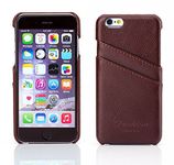 iPhone 6/6s Case, Nvwa? iPhone 6/6s Case 4.7 Inch Premium Genuine Leather Wallet Case with Credit Card ID Holders for iPhone 6/6s - Brown