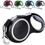 Retractable Dog Leash with Anti-Slip Handle,8m/5mDog Walking Leash for Small to Large Dogs up to 50kg /20kg, One Button Break & Lock, Heavy Duty No Tangle (Grey, 8m)