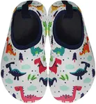 BomKinta Boys Girls Water Shoes Kids Quick Dry Non-Slip Aqua Socks for Beach Swimming Pool White Size 5-5.5 M US Toddler