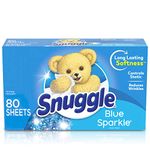 Snuggle Fabric Softener Dryer Sheets, Blue Sparkle, 80 Count