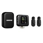 Shure MoveMic Two Kit - Pro Wireless Lavalier Microphones with Camera Receiver for DSLRs, iPhone, Android, Mac & PC, 2 Bluetooth Mini Mics, 24 Hours Charge, IPX4, Portable Clip Lavs (MV-TWO-KIT-Z7)