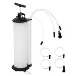 M.J COMFY-LIFE Manual Vacuum Oil Pump 7L – Fluid Extractor Suction Pump for Oil, Petrol & Fuel Transfer, Includes 4 Tubes, Suitable for Cars, Motorbikes & Marine Engines