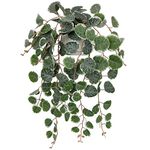 Hollyone Trailing Artificial Plants Decorative Fake Potted Plants, String of Hearts Plants Indoors Outdoors, Faux Trailing Plants Greenery for Home, Wall, Living Room, Bedroom, Office Decor