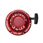 WOOSTAR Recoil Pull Starter Replacement for GX200 GX120 GX160 4HP 5.5HP 6.5HP Motor Lawn Mower Generator Red