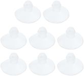 Antrader 18mm/0.7 Furniture Desk Glass Rubber Transparent Anti-Collision Suction Cups Sucker Hanger Pads for Glass Plastic Without Hooks Pack of 8