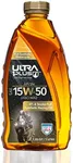 Ultra1Plus SAE 15W-50 Full Synthetic 4T Engine Oil, API SN, JASO MA2-1 Quart