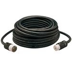 Coleman Cable 01919 100-Foot 50-Amp Twist-Lock Generator Power Extension Cord, 6/3 & 8/1 SEOW (Black)