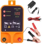 2 Joules/10.5kV Electric Fence Charger,10-20km Electric Fence for Livestock, Plug-in Electric Fence Power Supply for Wildlife Prevention, Farm, Poultry,Garden
