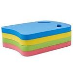 BRAMBLE 4 Swim Floats Kids/Adults - Swimming Aid Kickboard Swimming Pools, EVA Foam Red, Yellow, Blue & Green - 39 x 27.5 cm