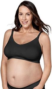 Medela Keep Cool Ultra Bra | Seamless Maternity & Nursing Bra with 6 Breathing Zones, Soft Touch Fabric and Extra Support, Black, L