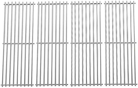 BBQ Future 17-3/8 inch Cooking Grate Replacement for Broil-Mate, Huntington and Others Select Gas Grill Models, Stainless Steel Grill Grates for Baron 320 340 420 440 490, Set of 4-Pack