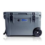 Blue Coolers Ice Vault – 60 Quart Roto-Molded Ice Cooler with Wheels | Large Ice Chest Holds Ice up to 10 Days |