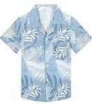 APTRO Boy's Hawaiian Shirt Tropical