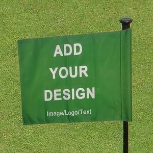 Bagetu Personalized Pin Flag Custom Golf Flag for Golf Pin with Plastic Tube (50x35 cm/20x14 inch)