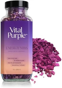 Vital Purple High Flavanol Cocoa Energy Nibs 10z | 100% Raw | 28 Servings | 1 Month Supply | Purple Cacao