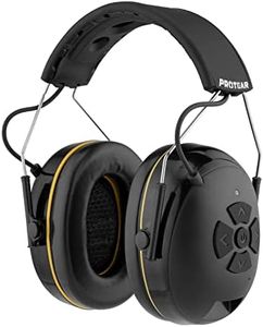 PROTEAR Casque anti Bruit bluetooth 5.3, haut-parleurs haute fidélité,Microphone intégré, 48 h + de lecture, protection auditive idéale pour la tonte, le travail du bois, SNR 30 dB