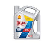 Shell Helix Extra 5W-30 API SP Fully Synthetic Oil for Petrol, Diesel & CNG Cars (5L), Enhanced Efficiency with Anti friction Technology