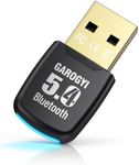 GAROGYI USB Bluetooth 5.4 Adapter for PC - Plug & Play on Windows 11/10 - Mini 5.4+EDR Dongle for PC, Laptop, Keyboard,Mouse,Headsets,Speakers,Receiver&Transmitter,Compatible with Windows 11/10/8.1/7