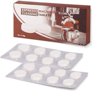 Cleaning Tablets Compatible with Saeco Delonghi Jura Espresso Coffee Machine -1.5g(2 boxes 16 Pack)